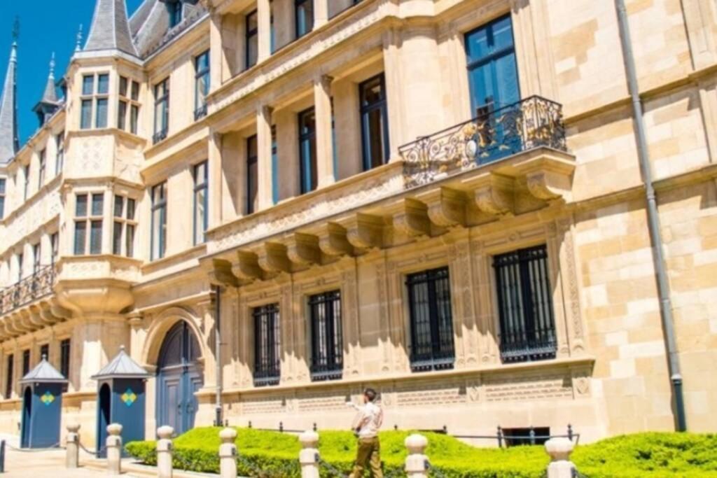 Large Family Retro Flat In City Center- Large Terrace & Garden View, Free Parking Luxemburg Exterior foto